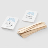 Baby Blue Rainbow baby shower Hand Fan Handwaaier (Niet-gemonteerd)