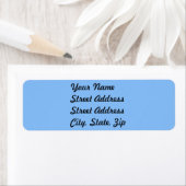 Baby Blue Return Address Sticker (Insitu)