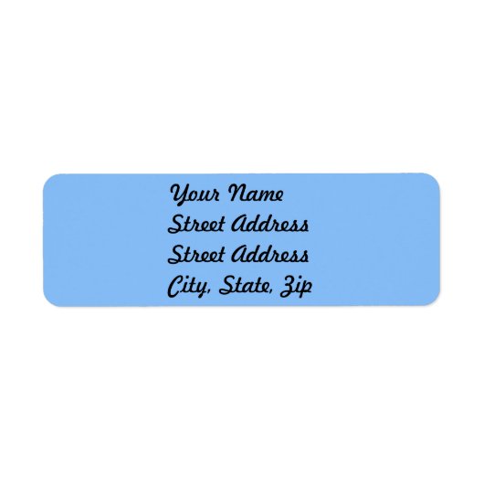 Baby Blue Return Address Sticker (Voorkant)