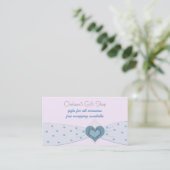 Baby Blue Ribbon Boutique Visitekaartje (Staand voorkant)