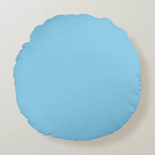Baby Blue Rond Kussen (Voorkant)