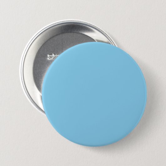Baby Blue Ronde Button 7,6 Cm (Voorkant /achterkant)