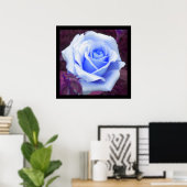 Baby Blue Roos Poster (Thuiskantoor)