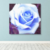 Baby Blue Roos verpakt Canvas Print (Insitu (Houten vloer))