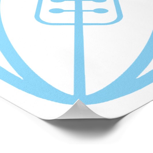 Baby Blue Rugby Poster (Hoek)