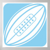 Baby Blue Rugby Poster (Voorkant)