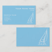 Baby Blue Sailing Visitekaartje (Voorkant / Achterkant)