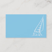 Baby Blue Sailing Visitekaartje (Achterkant)