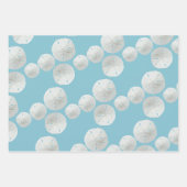 Baby Blue Sand Dollars Starfish Inpakpapier Vel (Voorkant 3)
