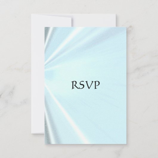 Baby Blue Satin RSVP (Achterkant)