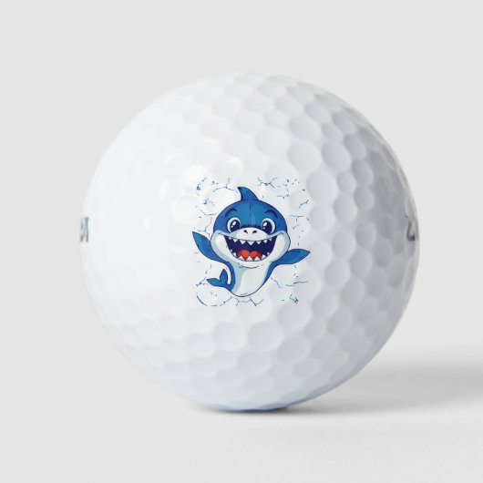 Baby Blue Shark golfballen (Voorkant)