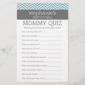 Baby Blue Shower Game - Wie kent mama beste Quiz (Voorkant)