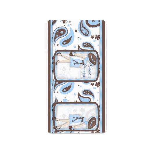 Baby Blue Shower Hersheys Miniatuur Snoep bar Wrap Etiket (Voorkant)