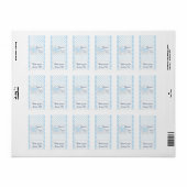 Baby Blue Shower Hersheys Miniatuur Snoep bar Wrap Etiket (Full Sheet)