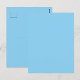 Baby Blue Sky Solid Kleur Briefkaart