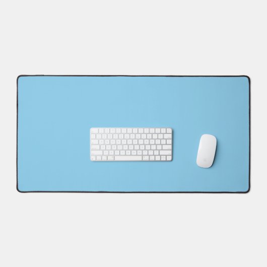 Baby Blue Sky Solid Kleur Bureaumat (Keyboard & Muis)