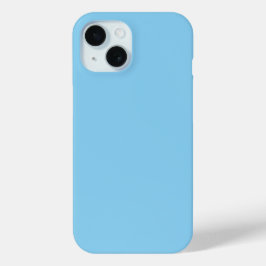 Baby Blue Sky Solid Kleur iPhone 15 Case