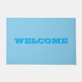 Baby Blue Sky Solid Kleur Deurmat (Voorkant)