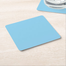 Baby Blue Sky Solid Kleur Kartonnen Onderzetters