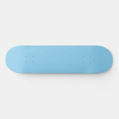 Baby Blue Sky Solid Kleur Persoonlijk Skateboard (Horizontaal)