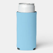Baby Blue Sky Solid Kleur Seltzer Blikjeskoeler (Seltzer Voorkant)