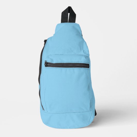 Baby Blue Sky Solid Kleur Sling Bag (Voorkant)