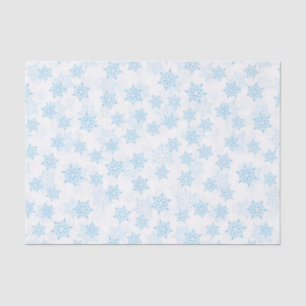 Baby Blue Sneeuwvlokken Witte Kerstmis Tissuepapier