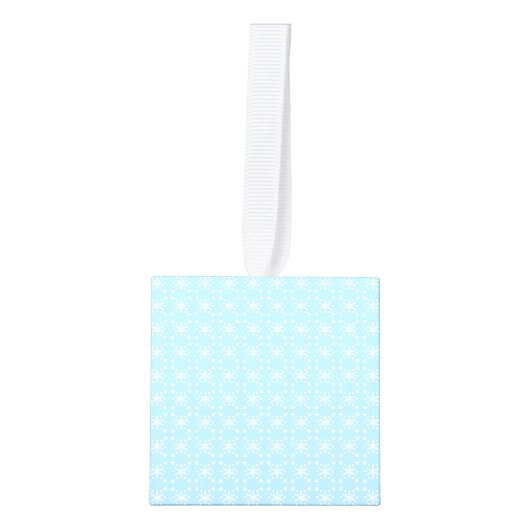 Baby Blue Snowflakes Ornament (Voorkant)