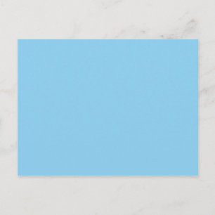 Baby Blue Solid Color Marine Briefkaart