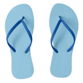 Baby Blue Solid Color Teenslippers (Voetbed)
