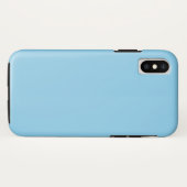 Baby Blue Stevige iPhone XS Hoes (Achterkant (horizontaal))