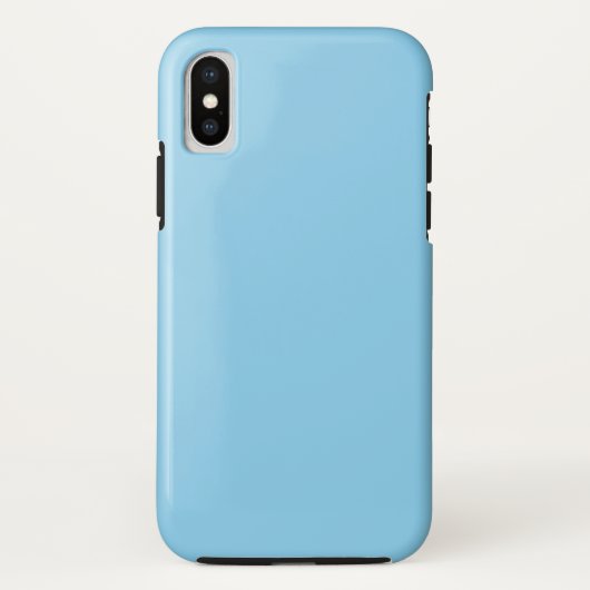 Baby Blue Stevige iPhone XS Hoes (Achterkant)