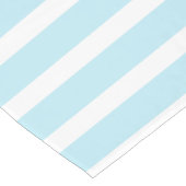 Baby Blue Stripe Patroon Chic Elegant Eenvoudig Korte Tafelloper (Hoek)