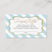 Baby Blue Stripes Diaper Kaarten met wieltjes (Voorkant)