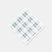 Baby Blue Stripes geruit patroon Servet (Hoek)