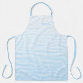 Baby Blue Stripes Modern Pattern Chic Monogramed Schort (Voorkant)