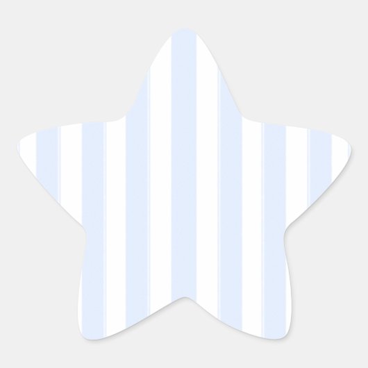 baby blue stripes ster sticker (Voorkant)