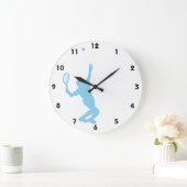 Baby Blue Tennis Grote Klok (Huis)