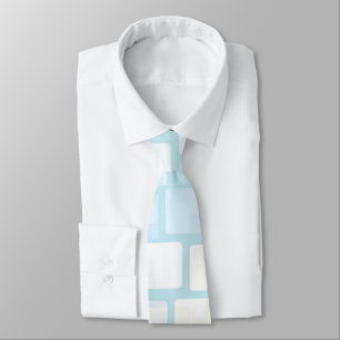 Baby Blue Tiled Mosaic Stropdas