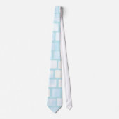 Baby Blue Tiled Mosaic Stropdas (Voorkant)