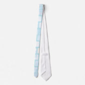 Baby Blue Tiled Mosaic Stropdas (Achterkant)