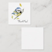 Baby Blue tit Bird bedankje briefkaart (Voorkant / Achterkant)