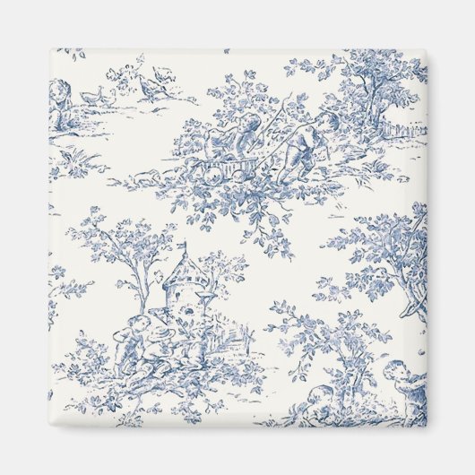 Baby Blue Toille magneet (Voorkant)