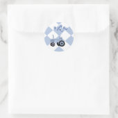Baby Blue Tractor met ballonnen Stickers (Tas)