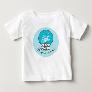 Baby Blue Train Choo Choo Engineer Kinder T-shirt