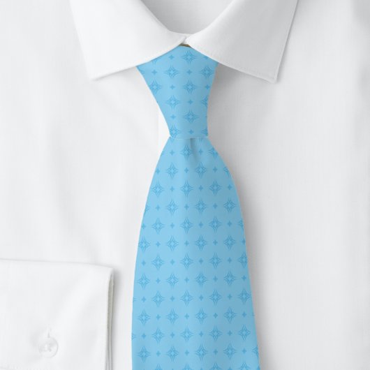 Baby Blue Tribale Motief Stropdas