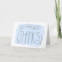 Baby Blue Veel Bedankt Hartelijk dank