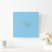 Baby Blue Vierkante Klok (Huis)