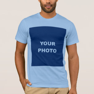 Baby Blue Voeg je Afbeelding toe Foto Afbeelding L T-shirt