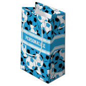 Baby Blue Voetbal Collage Klein Cadeauzakje (Achterkant Gekanteld)